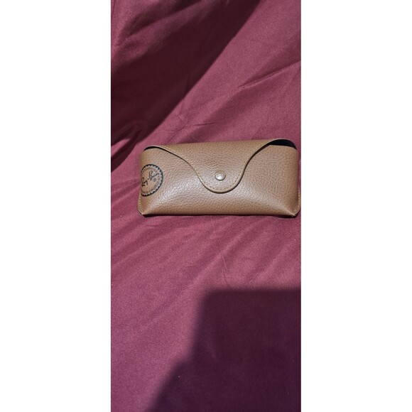 Ray-Ban Leather Case  B00R6X36GE Brown Protective For Glasses Sunglasses EUC - Picture 1 of 4